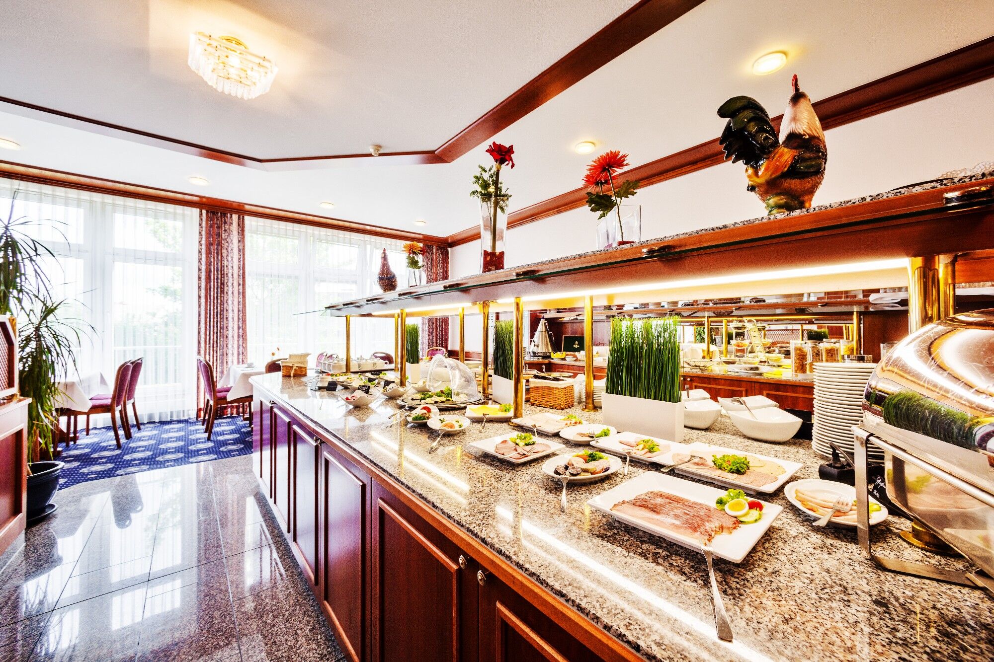 Trans World Hotel Columbus Зелингенщад Ресторант снимка